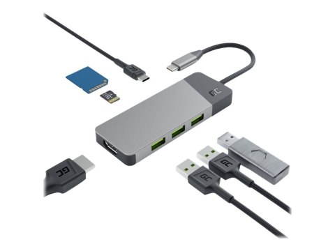 Green Cell HUBGC01 - Stacja dokująca - USB-C - HDMI