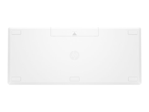 HP 350 Compact Multi-Device - Klawiatura - bezprzewodowa - Bluetooth 5.2 - QWERTY - Międzynarodowy Angielski - biały - opakowani