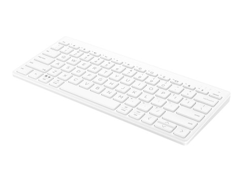 HP 350 Compact Multi-Device - Klawiatura - bezprzewodowa - Bluetooth 5.2 - QWERTY - Międzynarodowy Angielski - biały - opakowani