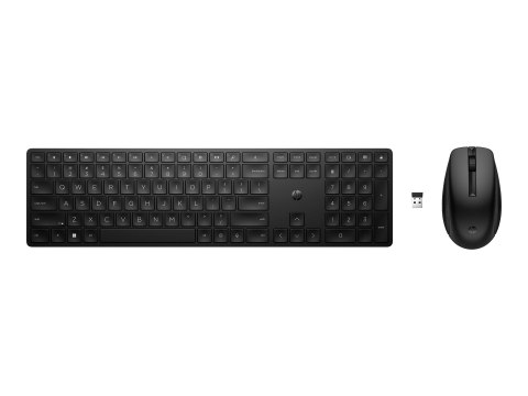 HP 655 - Zestaw klawiatura i mysz - bezprzewodowa - 2.4 GHz - QWERTY - angielski - czarny
