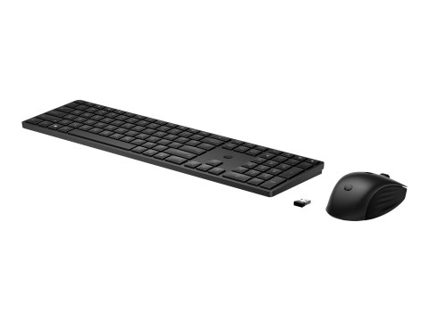HP 655 - Zestaw klawiatura i mysz - bezprzewodowa - 2.4 GHz - QWERTY - angielski - czarny