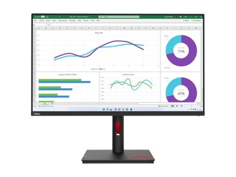Lenovo ThinkVision T32h-30 - Monitor LED - 31.5" - 2560 x 1440 WQHD @ 60 Hz - IPS - 350 cd/m² - 1000:1 - 4 ms - HDMI, DisplayPor