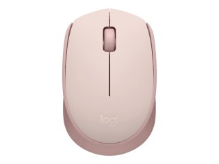 Logitech M171 - Mysz - prawo i leworęczna - optyczna - 3 przyciski - bezprzewodowa - 2.4 GHz - odbiornik bezprzewodowy USB - róż