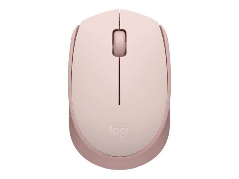 Logitech M171 - Mysz - prawo i leworęczna - optyczna - 3 przyciski - bezprzewodowa - 2.4 GHz - odbiornik bezprzewodowy USB - róż