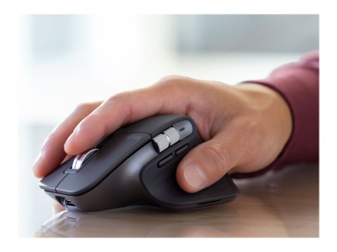Logitech Master Series MX Master 3S for Business - Mysz - ergonomiczna - praworęczna - optyczna - 7 przyciski - bezprzewodowa - 