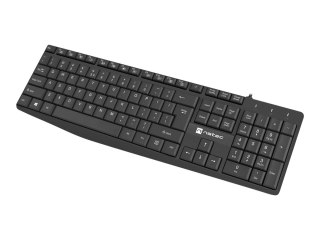 Natec Nautilus - Klawiatura - USB - QWERTY - US - czarny