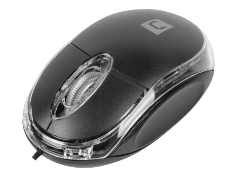 Natec Vireo 2 - Mysz - optyczna - 3 przyciski - przewodowa - USB - czarny