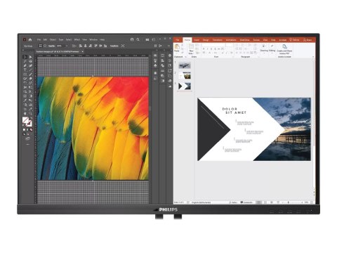 Philips 24B1U5301H - 5000 Series - monitor LED - USB - 23.8" - 1920 x 1080 Full HD (1080p) @ 75 Hz - IPS - 300 cd/m² - 1000:1 - 