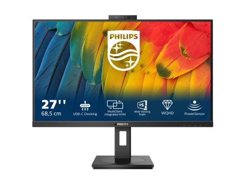 Philips 27B1U5601H - 5000 Series - monitor LED - USB - 27" - 2560 x 1440 QHD @ 75 Hz - IPS - 350 cd/m² - 1000:1 - 4 ms - HDMI, D