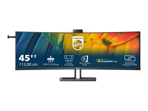 Philips 45B1U6900CH - 6000 Series - monitor LED - zaokrąglony - 45" (44.5" widoczny) - 5120 x 1440 Dual Quad HD @ 75 Hz - VA - 4