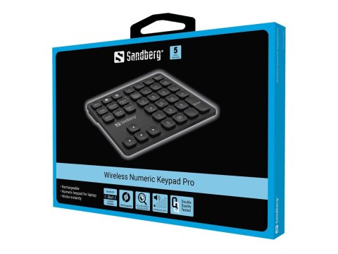 Sandberg Pro - Klawiatura keypad - bezprzewodowa - 2.4 GHz