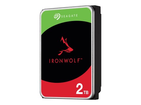Seagate IronWolf ST2000VN003 - Dysk twardy - 2 TB - wewnętrzny - 3,5" - SATA 6Gb/s - 5400 obr/min - bufor: 256 MB - z 3 lata Sea