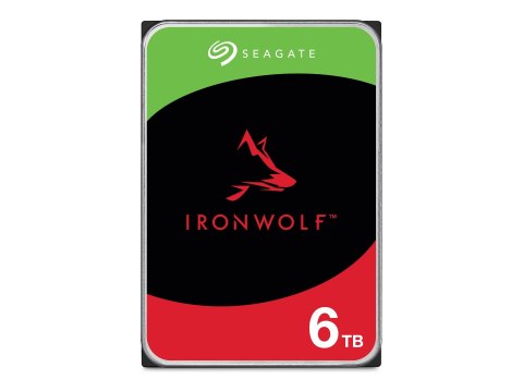 Seagate IronWolf ST6000VN006 - Dysk twardy - 6 TB - wewnętrzny - 3,5" - SATA 6Gb/s - bufor: 256 MB - z 3 lata Seagate Rescue Dat