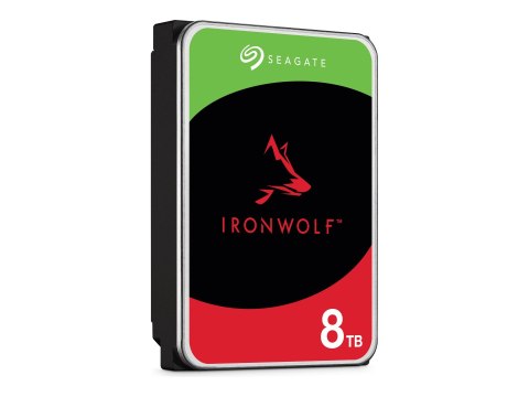 Seagate IronWolf ST8000VN002 - Dysk twardy - 8 TB - wewnętrzny - 3,5" - SATA 6Gb/s - bufor: 256 MB - z 3 lata Seagate Rescue Dat