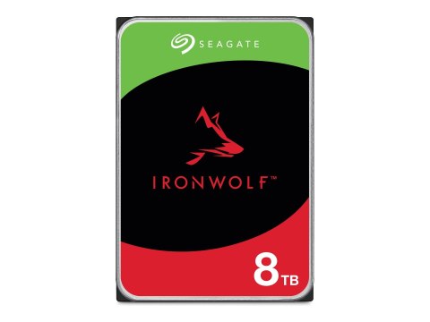 Seagate IronWolf ST8000VN002 - Dysk twardy - 8 TB - wewnętrzny - 3,5" - SATA 6Gb/s - bufor: 256 MB - z 3 lata Seagate Rescue Dat