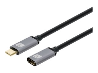 TECHly - Przedłużacz kabla USB - USB-C (M) do USB-C (F) - USB 3.2 Gen 2 - 5 A - 1 m - Zasilanie USB (100 W), obsługa Power Deliv