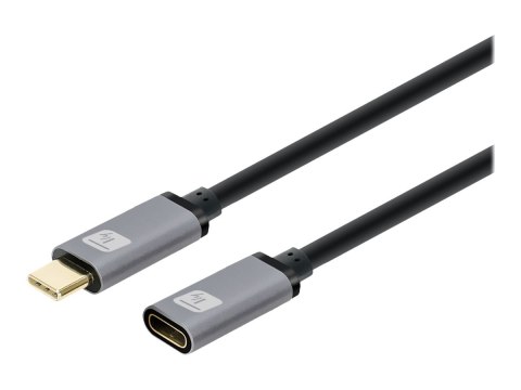 TECHly - Przedłużacz kabla USB - USB-C (M) do USB-C (F) - USB 3.2 Gen 2 - 5 A - 1 m - Zasilanie USB (100 W), obsługa Power Deliv