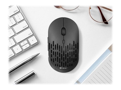Tracer Punch - Mysz - optyczna - 5 przyciski - bezprzewodowa - 2.4 GHz - odbiornik bezprzewodowy USB - czarny