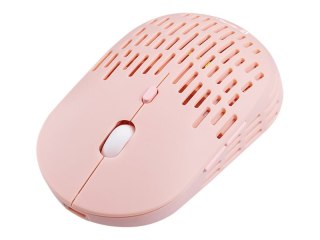 Tracer Punch - Mysz - optyczna - 5 przyciski - bezprzewodowa - 2.4 GHz - odbiornik bezprzewodowy USB - różowy