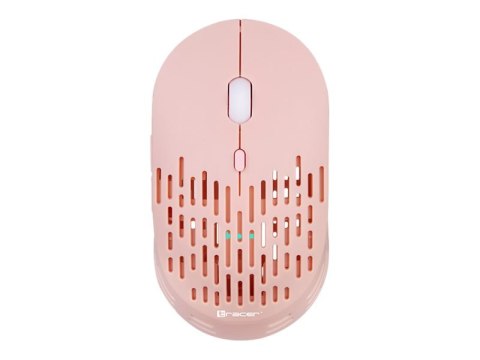 Tracer Punch - Mysz - optyczna - 5 przyciski - bezprzewodowa - 2.4 GHz - odbiornik bezprzewodowy USB - różowy