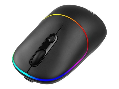 Tracer RATERO - Mysz - ergonomiczna - praworęczna - optyczna - 4 przyciski - bezprzewodowa - 2.4 GHz, RF - odbiornik bezprzewodo