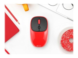 Tracer Wave - Mysz - optyczna - 4 przyciski - bezprzewodowa - 2.4 GHz - odbiornik bezprzewodowy USB - czerwony
