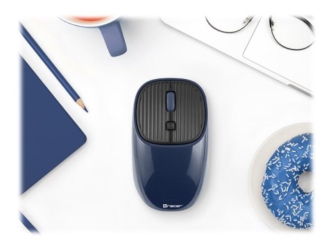 Tracer Wave - Mysz - prawo i leworęczna - optyczna - 4 przyciski - bezprzewodowa - 2.4 GHz - odbiornik bezprzewodowy USB - grana