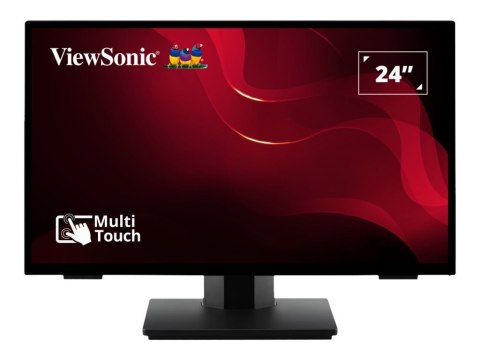 ViewSonic TD2465 - Monitor LED - 24" (23.8" widoczny) - ekran dotykowy - 1920 x 1080 Full HD (1080p) @ 60 Hz - VA - 250 cd/m² - 
