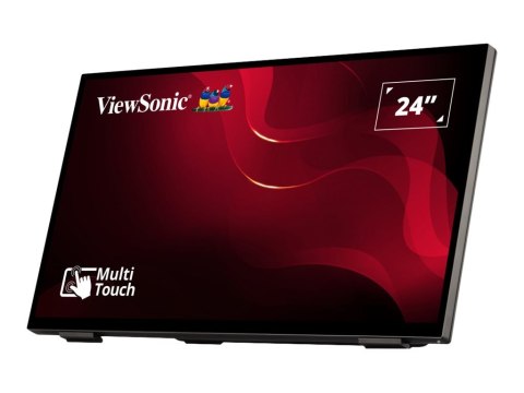 ViewSonic TD2465 - Monitor LED - 24" (23.8" widoczny) - ekran dotykowy - 1920 x 1080 Full HD (1080p) @ 60 Hz - VA - 250 cd/m² - 