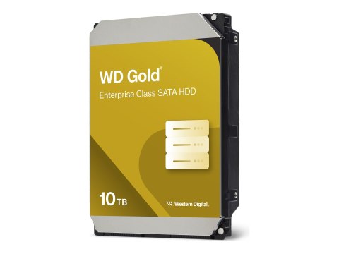 WD Gold WD102KRYZ - Dysk twardy - 10 TB - wewnętrzny - 3,5" - SATA 6Gb/s - 7200 obr/min - bufor: 256 MB