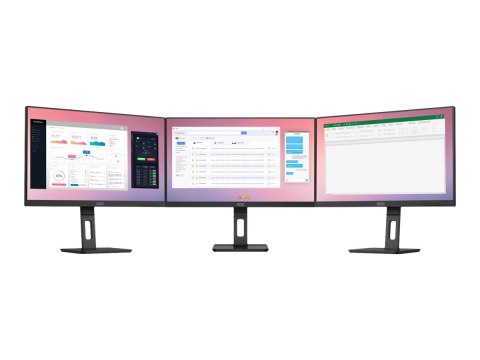 AOC Pro-line Q27P3CV - Monitor LED - 27" - 2560 x 1440 QHD @ 75 Hz - IPS - 350 cd/m² - 1000:1 - 4 ms - 2xHDMI, DisplayPort, USB-