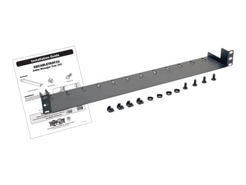 Eaton Tripp Lite Series 1U Horizontal Rack Server Cabinet Mount Cable Management Tray - Taca zarządzania kablami do stojaka - cz
