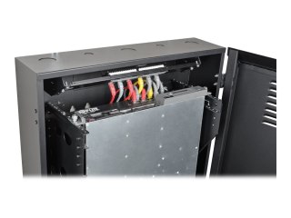 Eaton Tripp Lite Series 2U Wall Mount Low Profile Rack Enclosure Cabinet 36" Deep - Stojak szafa - do montażu na ścianie - czarn