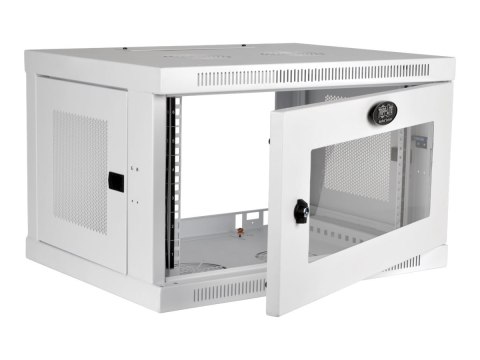 Eaton Tripp Lite Series 6U Wall Mount Rack Enclosure Server Cabinet White w/ Acrylic Glass Door - Stojak szafa - do montażu na ś