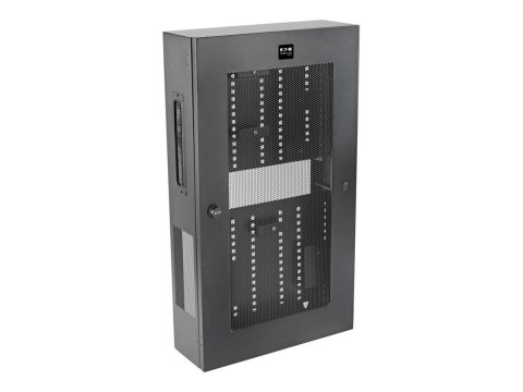 Eaton Tripp Lite Series SmartRack 3U Low-Profile Vertical-Mount Switch-Depth Wall-Mount Structured Wiring Enclosure, Adjustable 