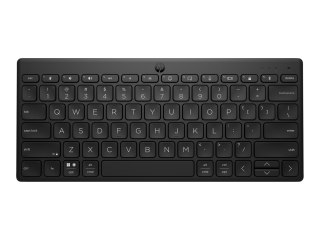 HP 355 Compact Multi-Device - Klawiatura - bezprzewodowa - Bluetooth 5.2 - QWERTY - Międzynarodowy Angielski - czarny - opakowan