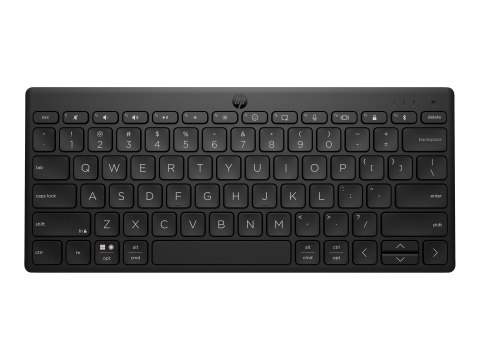 HP 355 Compact Multi-Device - Klawiatura - bezprzewodowa - Bluetooth 5.2 - QWERTY - Międzynarodowy Angielski - czarny - opakowan