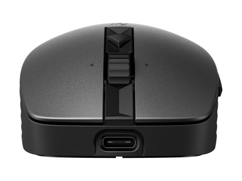 HP 710 - Mysz - z akumulatorem - 7 przyciski - bezprzewodowa - Bluetooth 5.3, 2.4 GHz - odbiornik bezprzewodowy USB - czarny