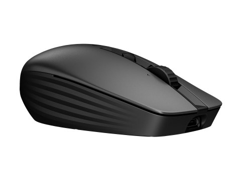 HP 710 - Mysz - z akumulatorem - 7 przyciski - bezprzewodowa - Bluetooth 5.3, 2.4 GHz - odbiornik bezprzewodowy USB - czarny
