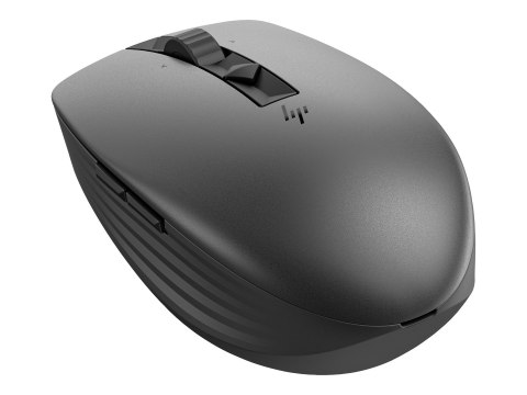 HP 710 - Mysz - z akumulatorem - 7 przyciski - bezprzewodowa - Bluetooth 5.3, 2.4 GHz - odbiornik bezprzewodowy USB - czarny