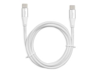 IBOX - Kabel USB - USB-C (M) do USB-C (M) - USB 2.0 - 20 V - 3 A - 1 m - USB Power Delivery (60W) - biały