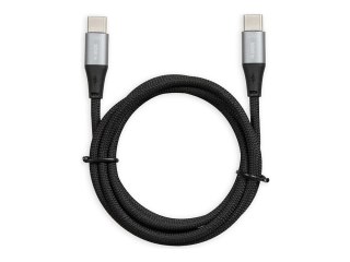 IBOX - Kabel USB - USB-C (M) do USB-C (M) - USB 2.0 - 20 V - 3 A - 1 m - USB Power Delivery (60W) - czarny