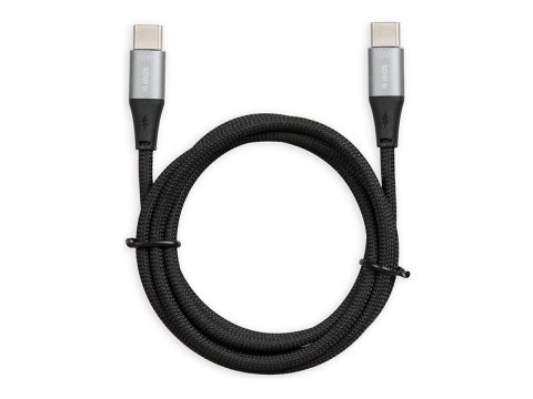 IBOX - Kabel USB - USB-C (M) do USB-C (M) - USB 2.0 - 20 V - 3 A - 1 m - USB Power Delivery (60W) - czarny