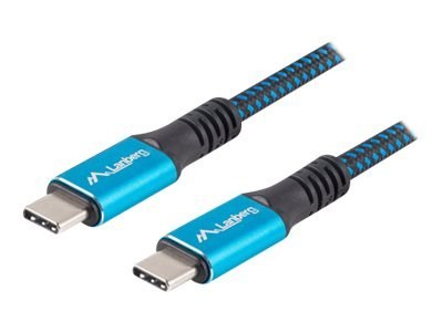 Lanberg - Kabel USB - USB-C (M) do USB-C (M) - USB4 - 20 V - 5 A - 1.2 m - Zasilanie USB (100 W), obsługa 8K 30 Hz (7680 x 4320)