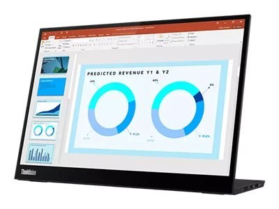 Lenovo ThinkVision M14d - Monitor LED - 14" - przenośny - 2240 x 1400 2.2K @ 60 Hz - IPS - 300 cd/m² - 1500:1 - 6 ms - 2xUSB-C -