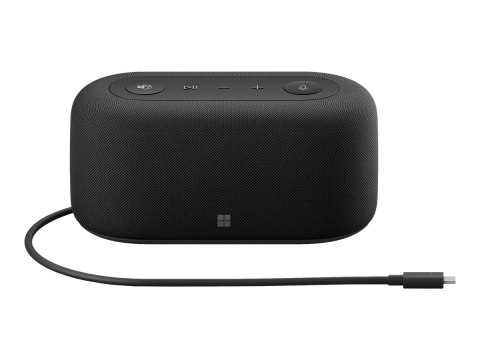 Microsoft Audio Dock - Zestaw głośnomówiący / stacja dokująca - przewodowa - USB-C - czarny mat - Certyfikat Microsoft Teams