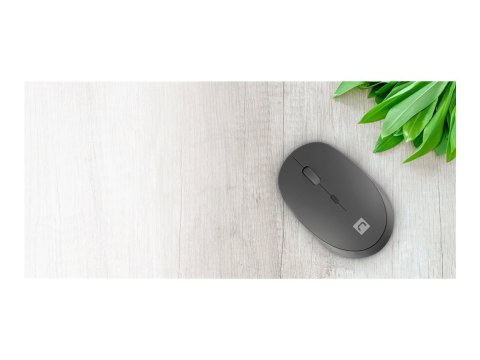 Natec Harrier 2 - Mysz - optyczna - 4 przyciski - bezprzewodowa - Bluetooth 5.1, 2.4 GHz - czarny
