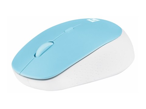 Natec Harrier 2 - Mysz - optyczna - 4 przyciski - bezprzewodowa - Bluetooth 5.1 - biały, niebieski