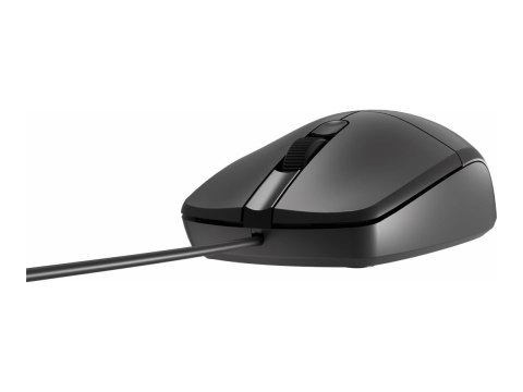 Natec Ruff 2 - Mysz - optyczna - 3 przyciski - przewodowa - USB - czarny