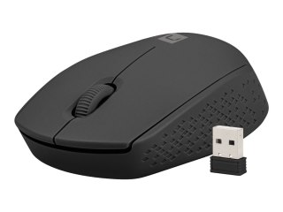 Natec STORK - Mysz - optyczna - 3 przyciski - bezprzewodowa - 2.4 GHz - odbiornik bezprzewodowy USB - czarny